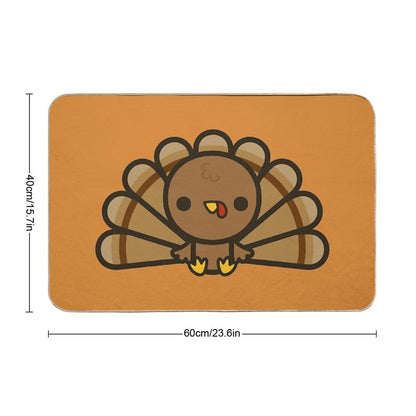 Cute Turkey  Anti-Trip Bath Mat