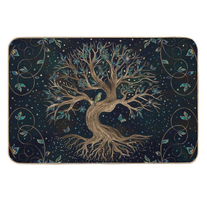 Tree of Life - Yggdrasil  Dirt-Trapping Bath Mat