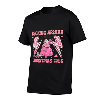 Rocking Around The Christmas Tree  High-quality Stitching T-Shirt