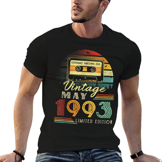 30 Years Old Made In 1993 Vintage May 1993 30th Birthday  Odor-resistant T-Shirt