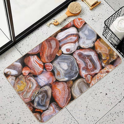 Lake Superior Agates  Repositionable Bath Mat