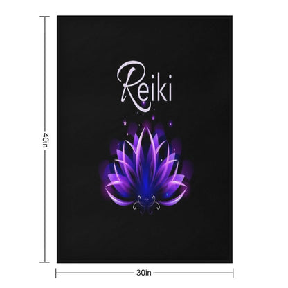 Reiki, Reiki Gifts, Reiki Shirt, Reiki Dress, Reiki Apron, Reiki Journal, Mind And Sprit, Meditation Versatility Throw Blanket