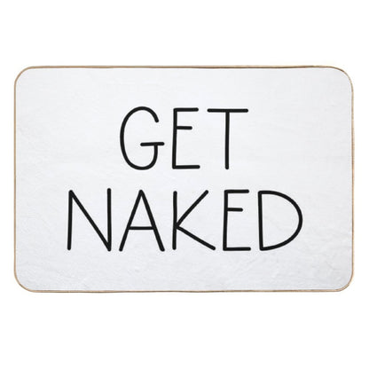 Get Naked White  Slip-Resistant Bath Mat