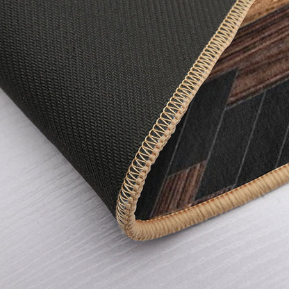 Urban Tribal Pattern No.7 - Aztec - Wood  Rapid-Drying Bath Mat