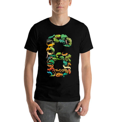 Kids 6th Birthday Reptiles Lizards Theme 6 Year Old Boys  Durable T-Shirt