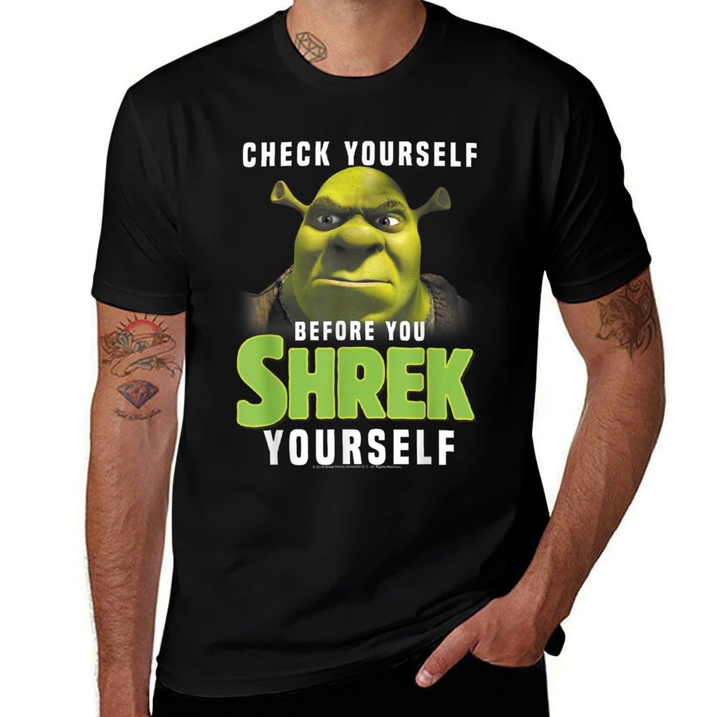 Shrek Check Yourself Before You Shrek Yourself  Odor-resistant T-Shirt
