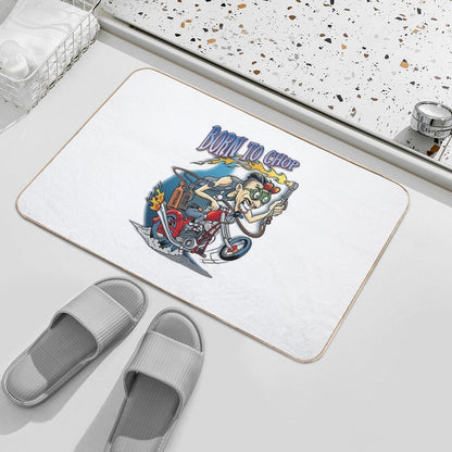 Born To Chop  Pet-Safe Bath Mat