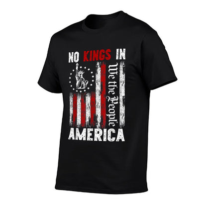 No Kings In America, Democracy, We The People  Cotton T-Shirt