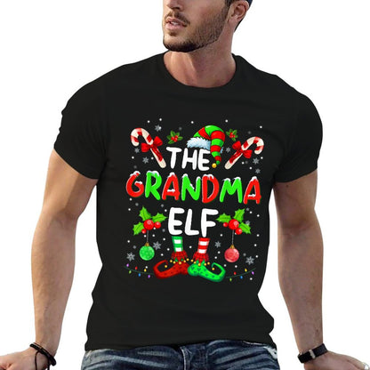 The Grandma Elf Costume Pajamas Pjs Christmas Xmas Men Boy  Odor-resistant T-Shirt