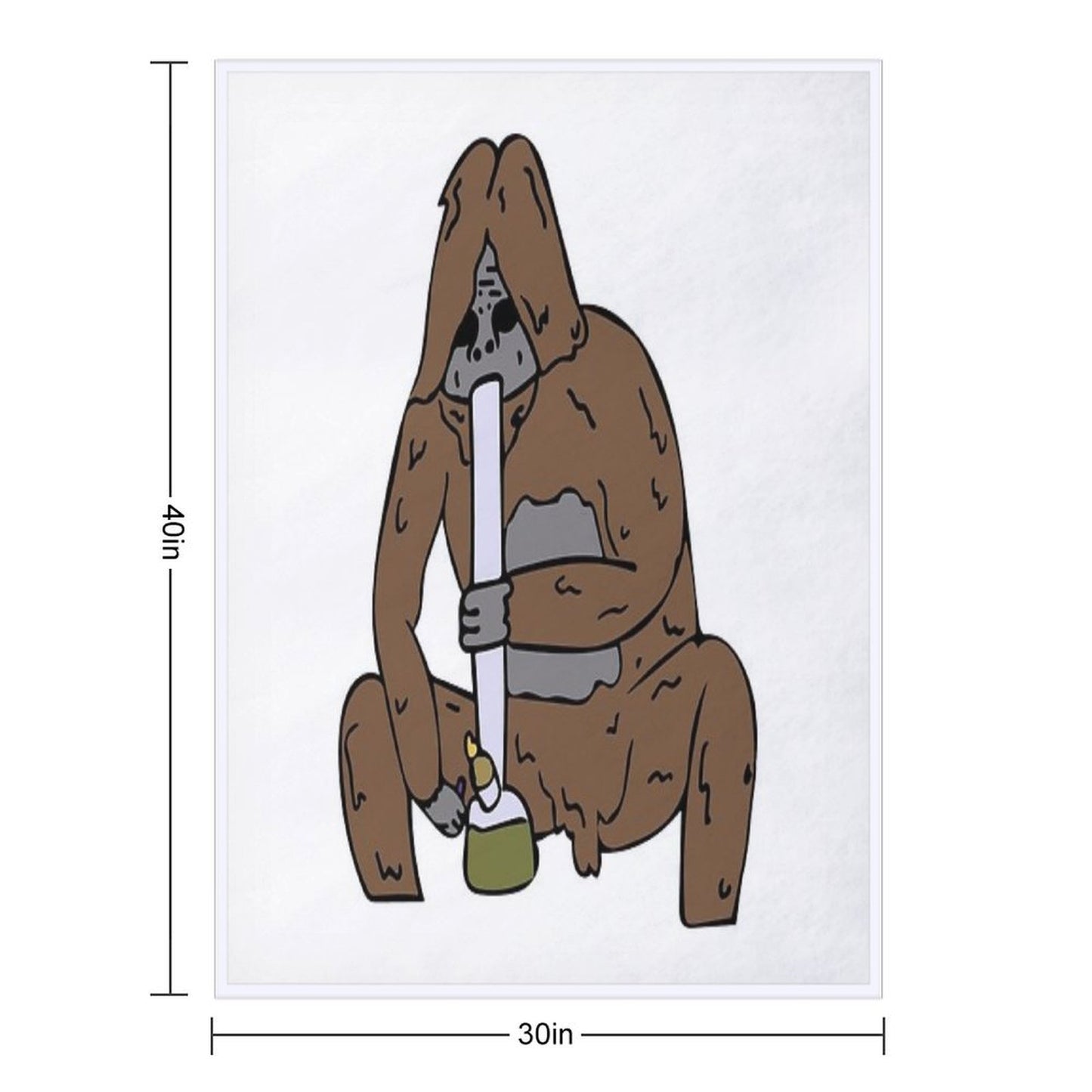 Sassy The Druggo Travel-friendly Throw Blanket