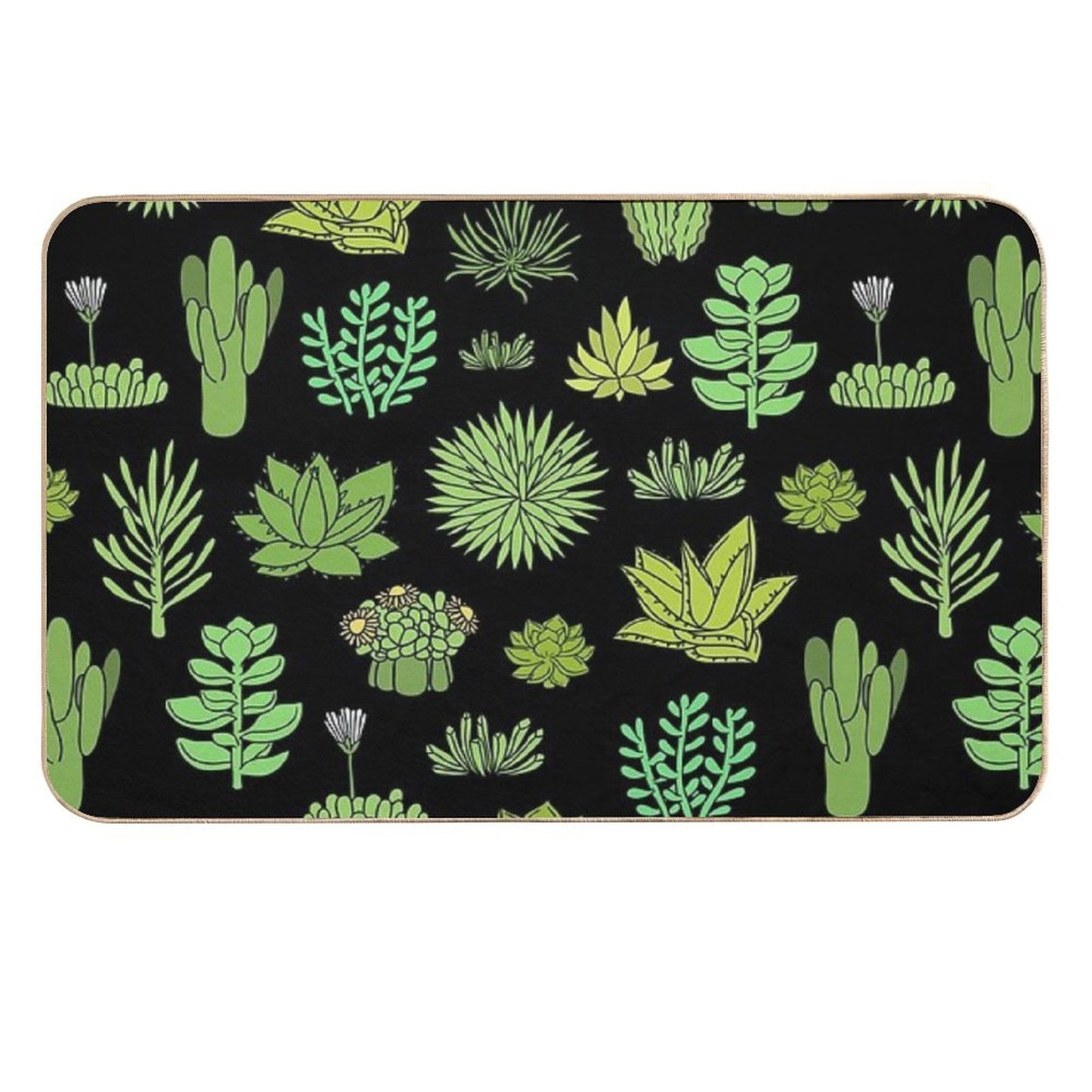 Succulents And Cactus. For Cacti Plant Lover  Multi-Purpose Bath Mat