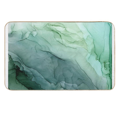 Spring Botanicals Abstract Flow Painting Durable Bath Mat