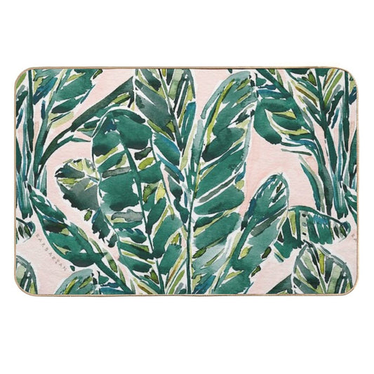 BIG FEELINGS BANANA LEAF TROPICAL  Long-Lasting Bath Mat