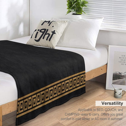 Great Greek Pattern Sustainable Throw Blanket