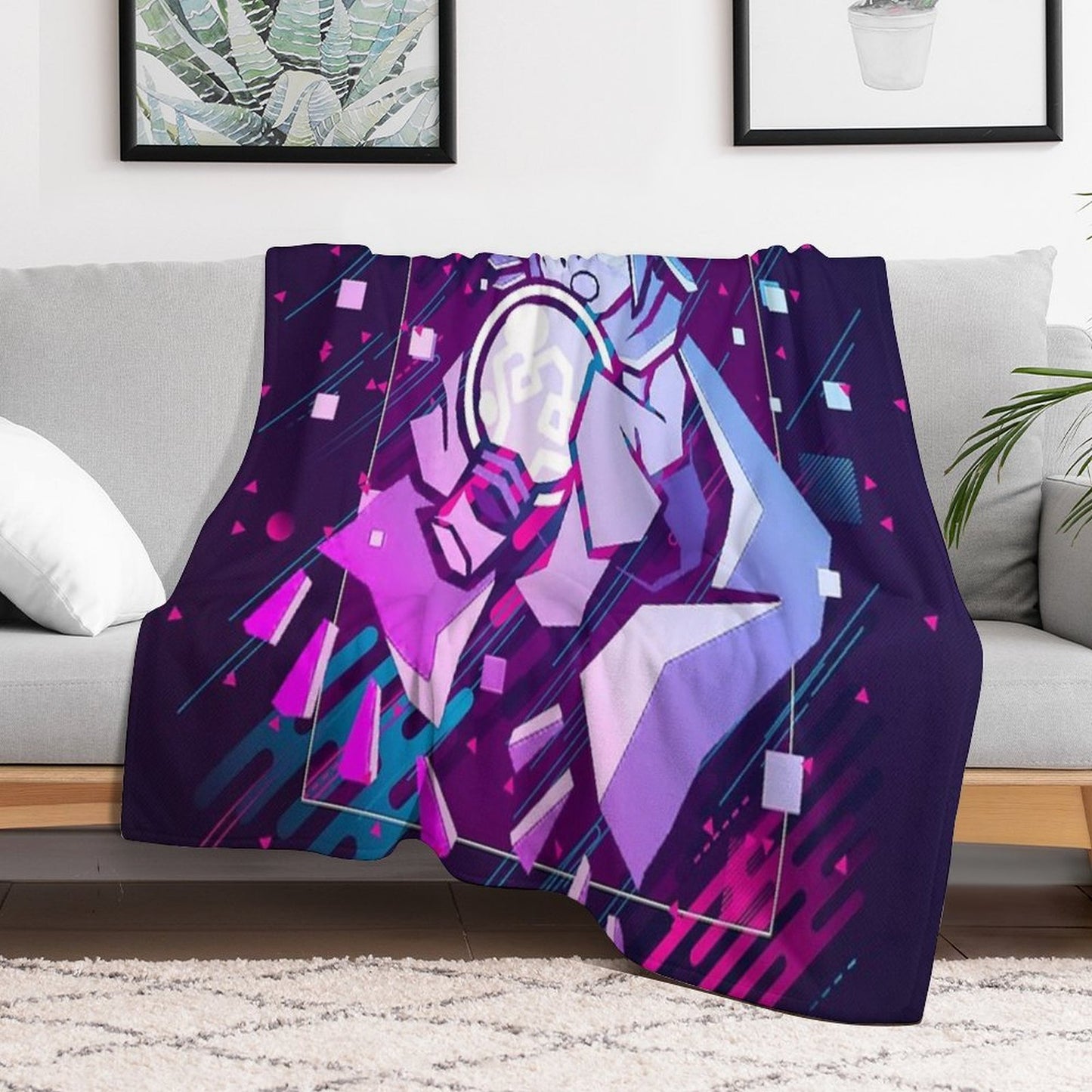 Niko  OneShot  Modern Graphic Design Wrinkle-free Throw Blanket