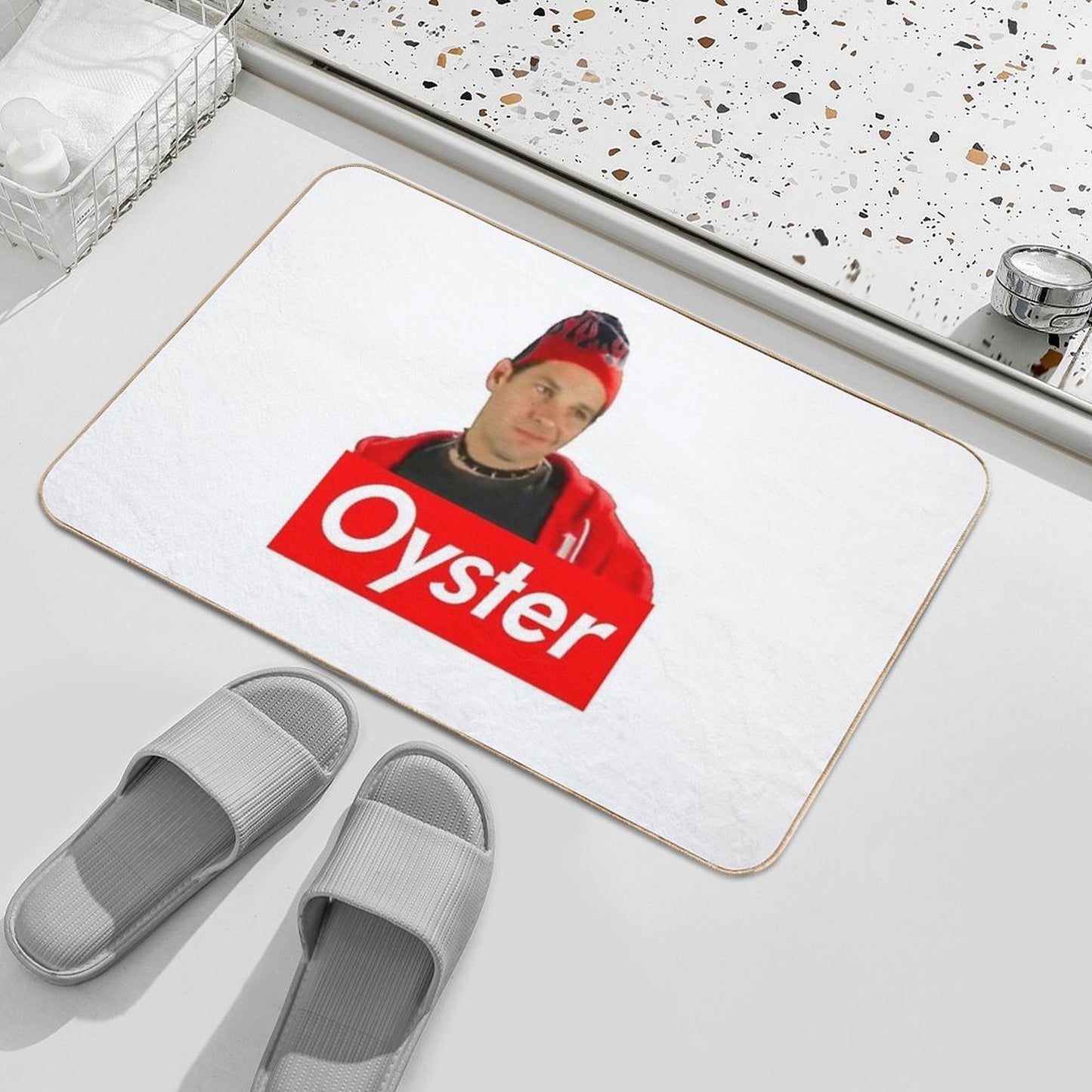 Oyster Smiling  Easy To Clean Bath Mat