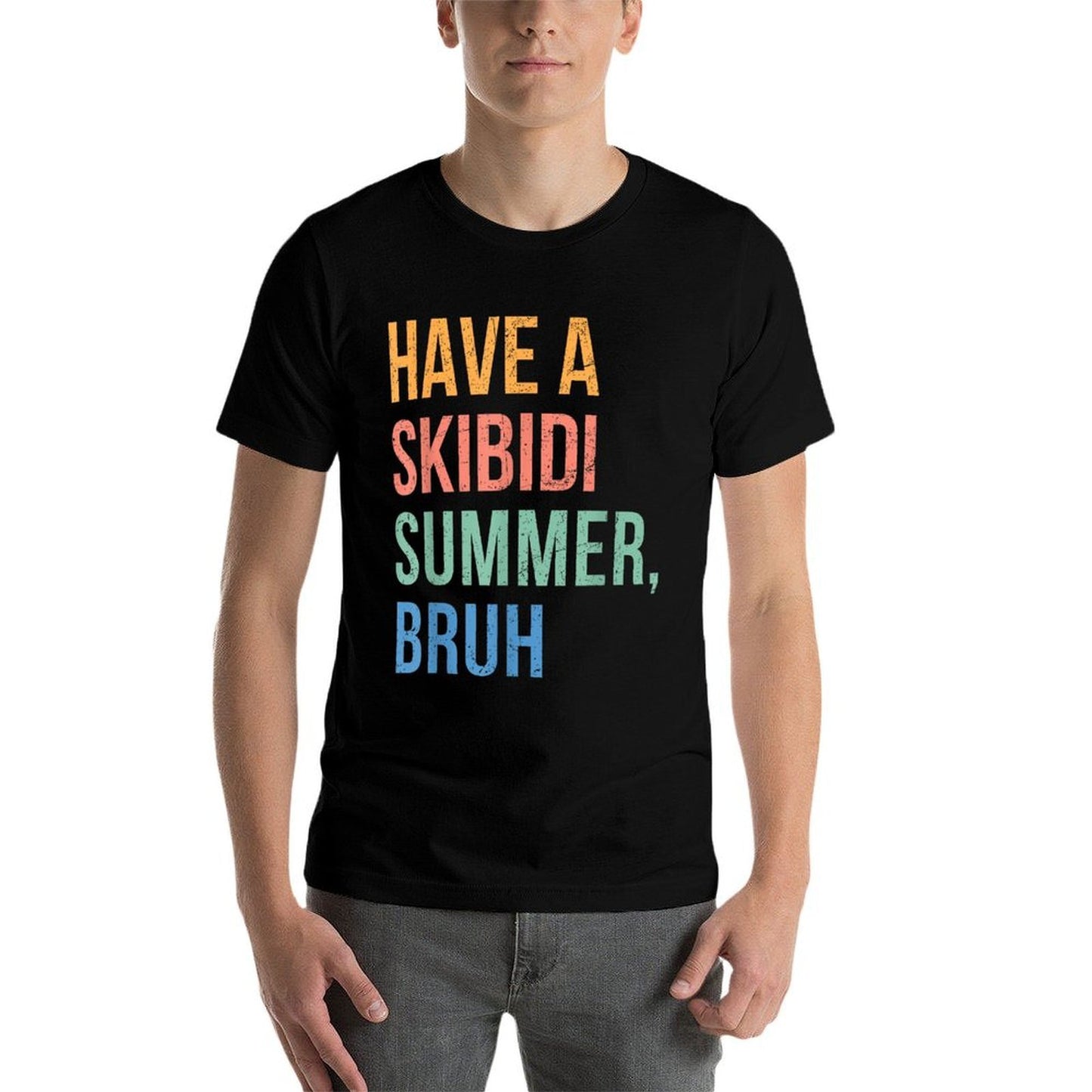 Have A Skibidi Summer Bruh Funny Teacher Last Day Of School  Durable T-Shirt