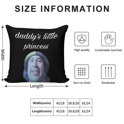 I Love Vic Fuentes 3 Soft Hidden Zipper Throw Pillow