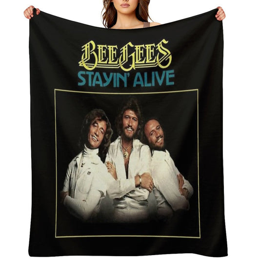 Stayin Alive Sustainable Throw Blanket