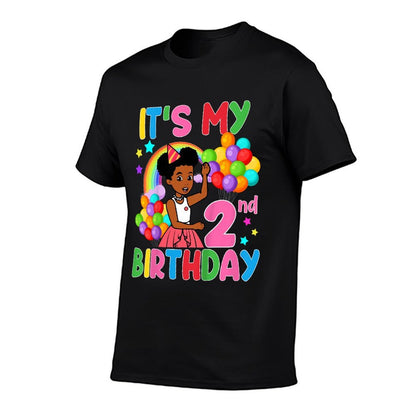 Kids It's My 2nd Birthday Gracie's Corner Two Years Old Bday Comfortable T-Shirt