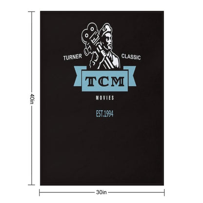 Retro Vintage Turner Classic Movies Durable Throw Blanket