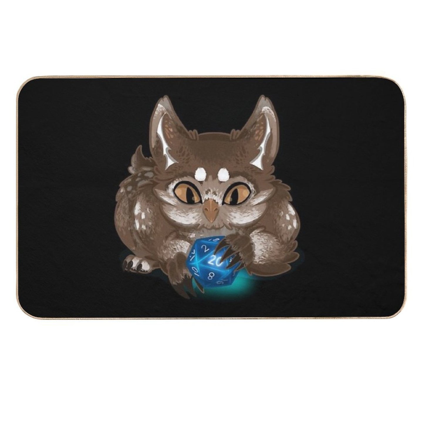 Owlbear Cub  Dirt-Trapping Bath Mat