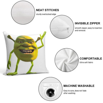 Shrek Wazowski Soft Home Decor Throw Pillow