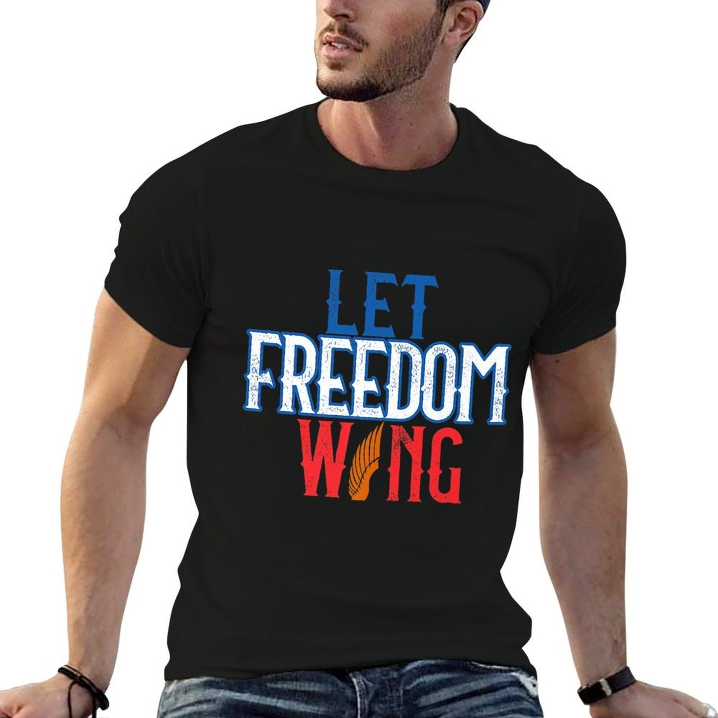 July 4th Let Freedom Wing Independence Day Gift Premium  Odor-resistant T-Shirt