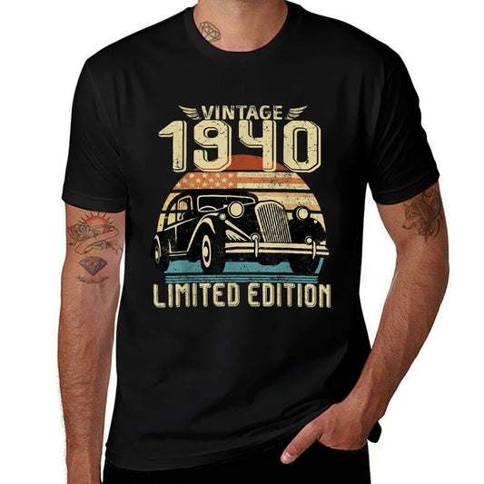Vintage 1940 Limited Edition Retro Classic Car Birthday  Durable T-Shirt