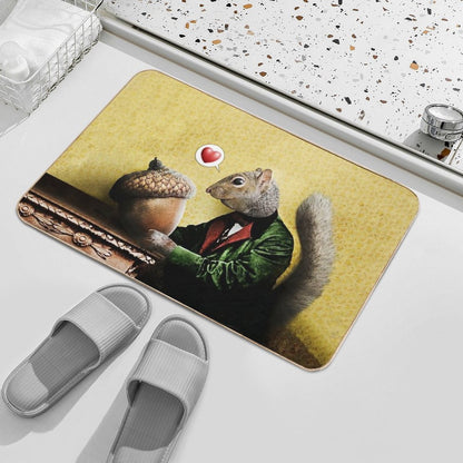 Mr. Squirrel Loves His Acorn Durable Bath Mat