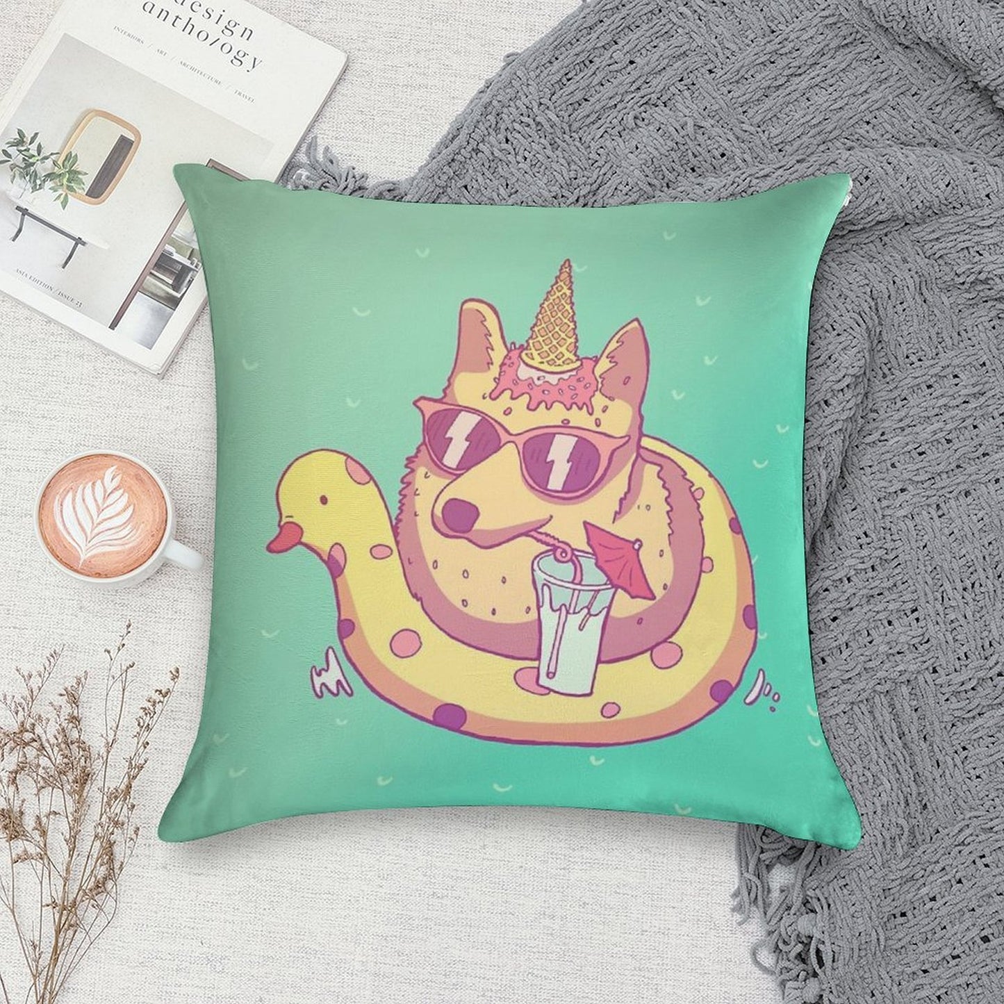Be Awesome! Soft High-Density Material Throw Pillow