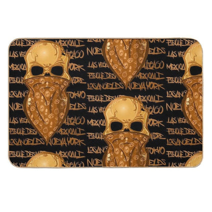 Urban Skull  Pet-Safe Bath Mat