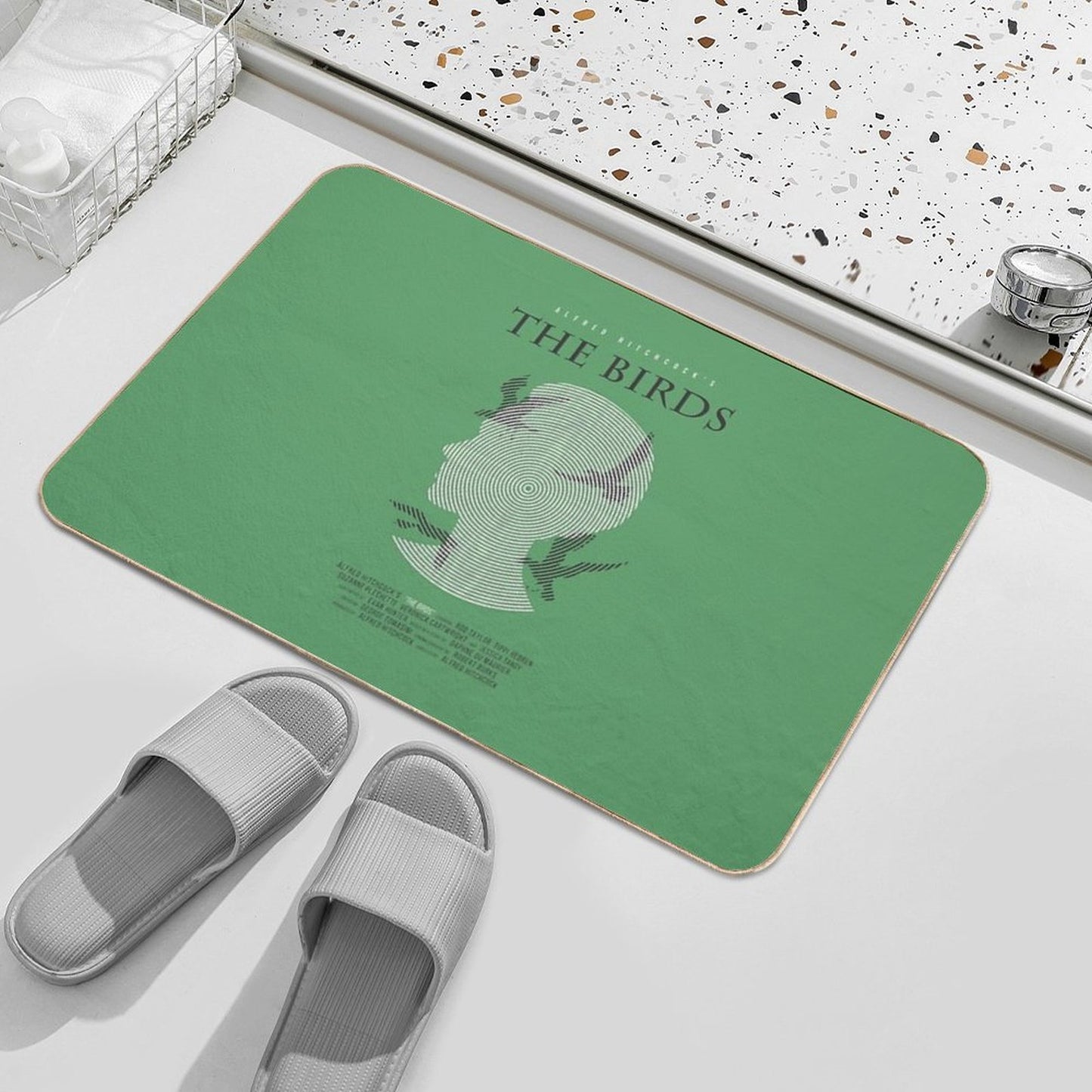 Alfred Hitchcock The Birds  High-Traffic Bath Mat