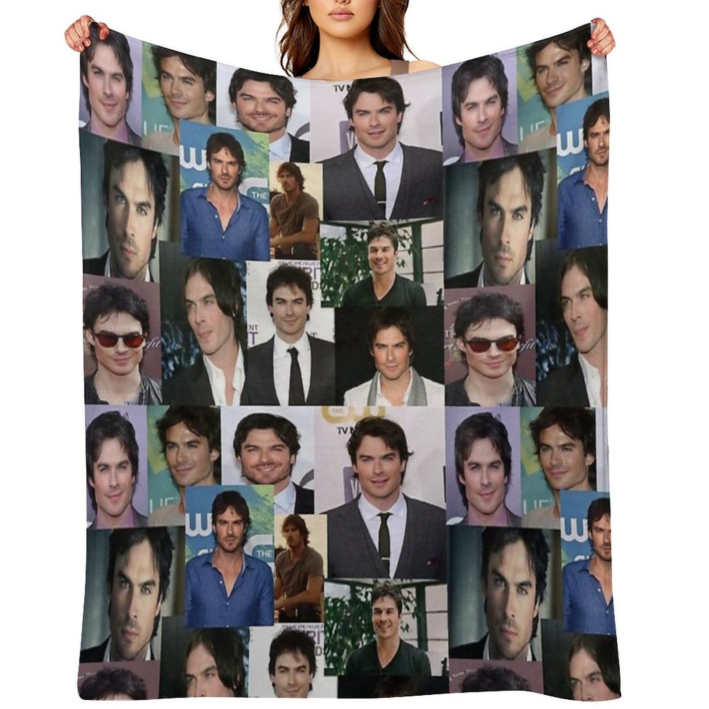 Young Ian Somerhalder Velvety-soft Throw Blanket
