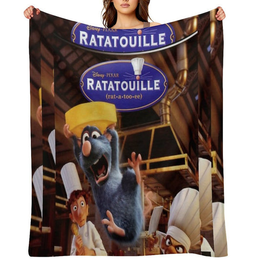 Threrat 2007 American Comedy Movie Rat A Too Ee Velvety-soft Throw Blanket