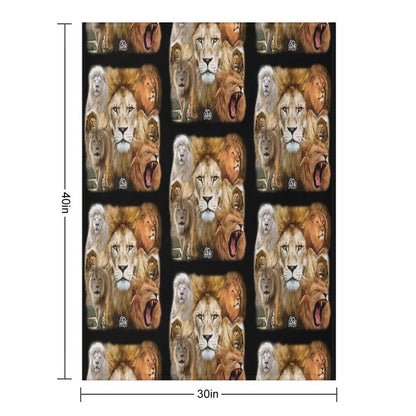The Humble Lions - Lions Velvety-soft Throw Blanket