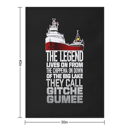 Edmund Fitzgerald Easy Care Throw Blanket