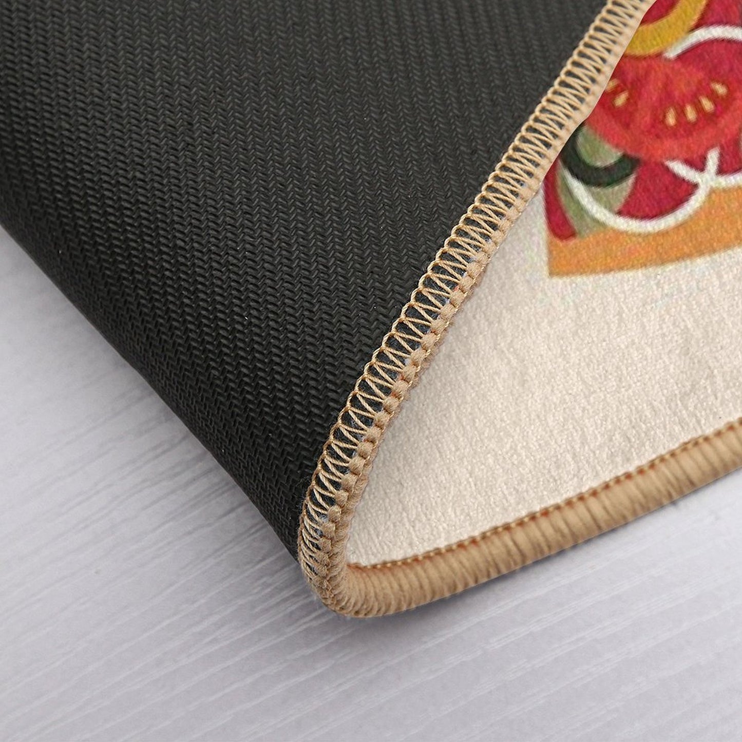 Pizza on Earth - Vegetarian Version Durable Bath Mat