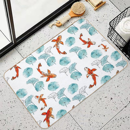 Waterlily Koi  Versatile Bath Mat