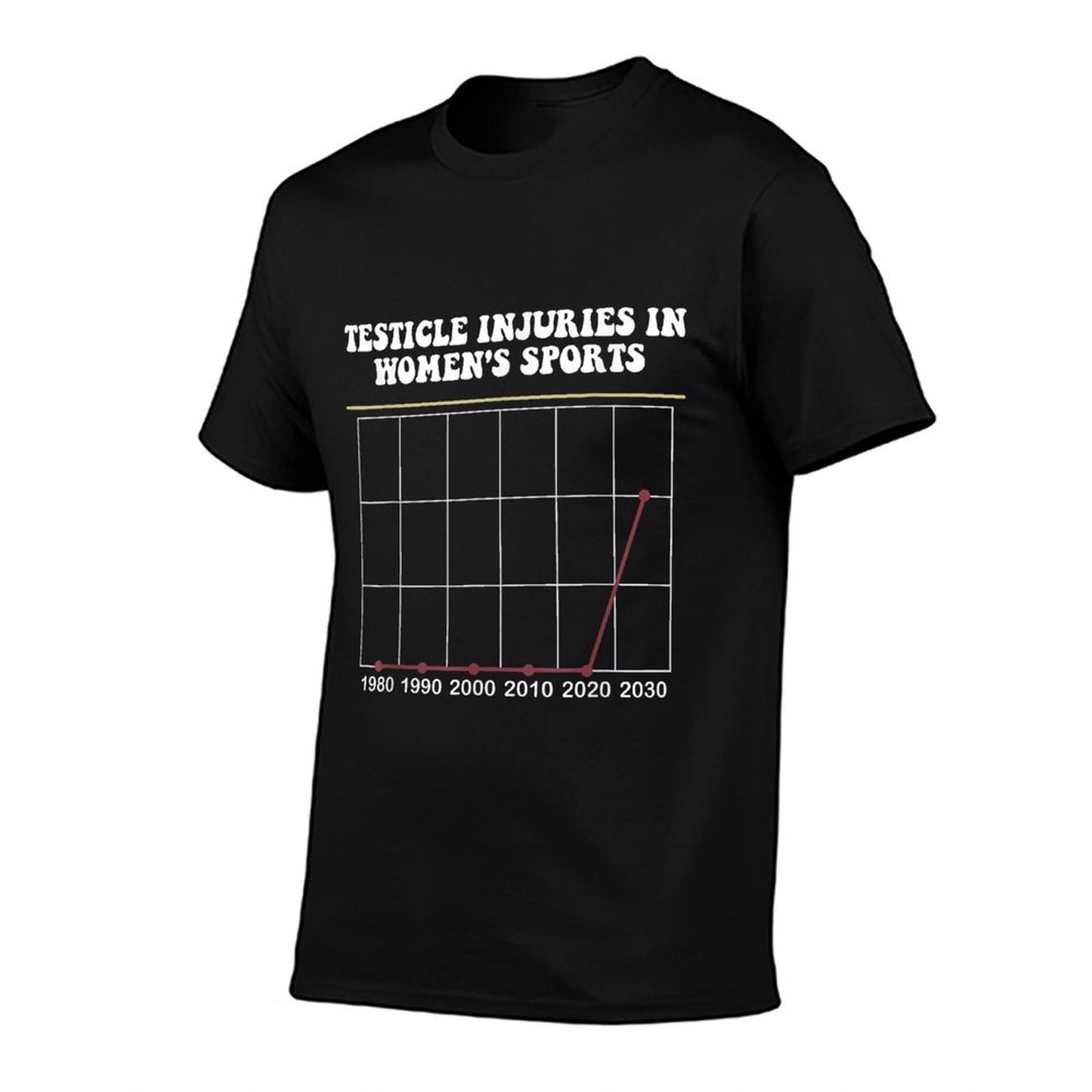 Testicle Injuries In Womens Sports Funny Design  Moisture-wicking T-Shirt