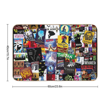 Musicals Collage IV Original  High-Traffic Bath Mat