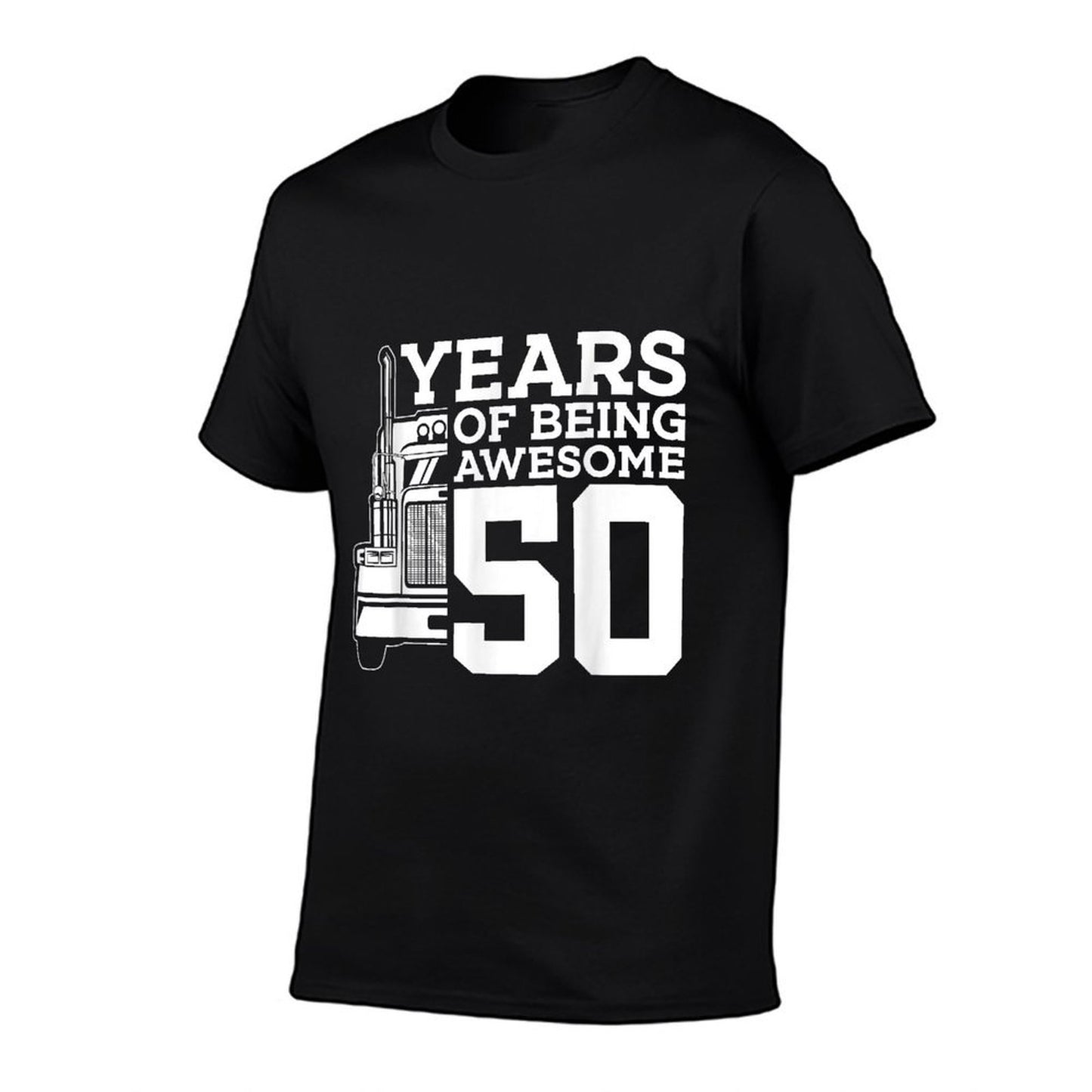 Truck Driver 50 YEARS OF BEING AWESOME TRUCKER 50th BIRTHDAY  Vintage-inspired T-Shirt