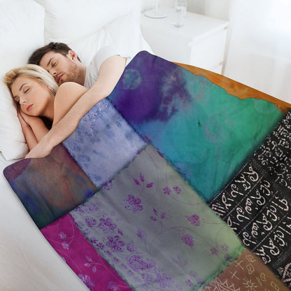 Afrikan Batik Patchwork I All-season Throw Blanket