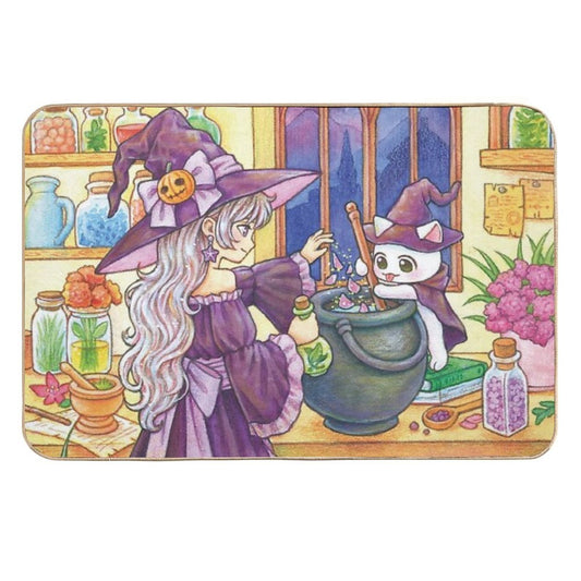 The Witch's Herbal Shop  Rapid-Drying Bath Mat