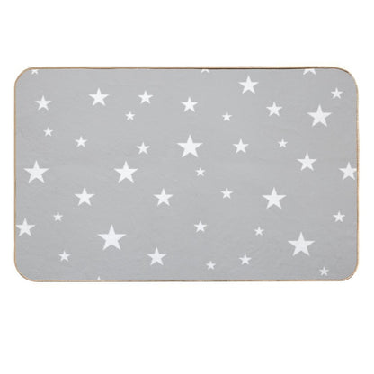 Stars on Grey  Rapid-Drying Bath Mat