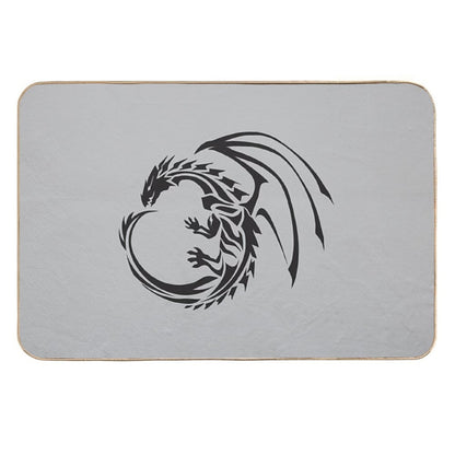 Color Art Black Dragon  Easy Maintenance Bath Mat
