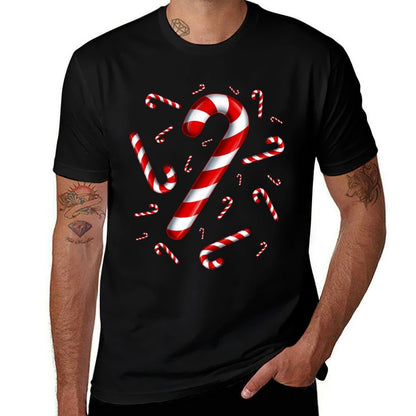 Candy Cane Christmas Candy Matching Family  Soft T-Shirt