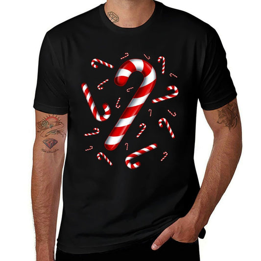 Candy Cane Christmas Candy Matching Family  Soft T-Shirt