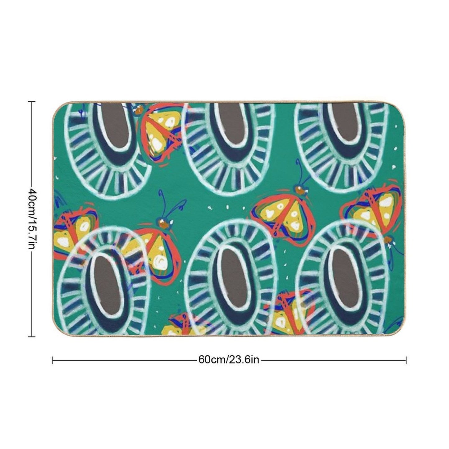 Burrudjarra Native Butterfly .  Multi-Purpose Bath Mat