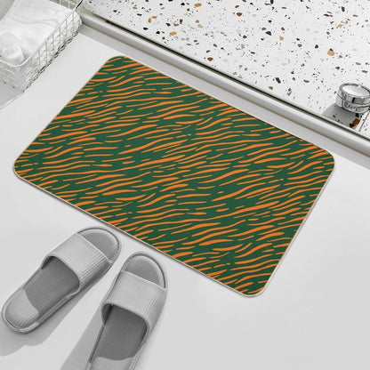 Wavy Stripes - Wavy Stripe Pattern  Eco-Friendly Bath Mat